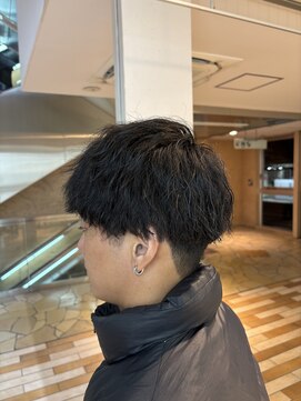 ケンジ 平塚 アネッタ(KENJE annetta) なみまきパーマ 刈り上げマッシュ