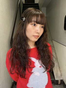 【藤沢レイヤー】ブラウンベージュレイヤーカットワイドバング