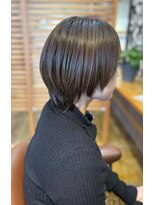 桃の木 ヘアー(桃の木 hair) カーキブラウン×艶髪カラー