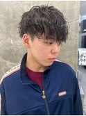 波巻きツイストスパイラルパーマ/フェザーパーマ/眉毛/メンズ