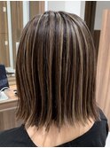 大人レイヤーカット白髪ぼかし脱白髪染め40代50代60代