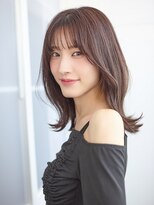 アッシュ 二俣川北口店(Ash)&nbsp;顔まわり小顔カット×外ハネミディアムレイヤー