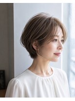 アルトル 池袋2nd(altru)&nbsp;◇大人40代50代60代ショートボブ丸みショート白髪ぼかし