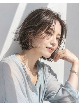 アッシュ 学芸大学店(Ash) ショートボブ/大人女性/アッシュグレー/白髪ぼかし/脱白髪染め