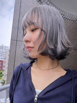 イエナ 渋谷(IENA)&nbsp;ハッシュカットミルクベージュインナーカラーダブルカラー