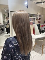 ステラ ヘア デザイン サロン(STELLA hair design salon)&nbsp;ミルクティーベージュ×ハイトーンカラー 【由比藤】