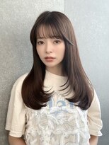 レーヴバイロンド 仙台(Reve by Lond)&nbsp;顔周りレイヤーシースルー髪質改善ハッシュカットグレージュ仙台