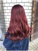 チェリーレッド/韓国カラー/ブリーチ/ダブルカラー