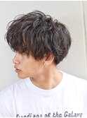グランジマッシュ　ツーブロック　刈り上げ　スパイラルパーマ