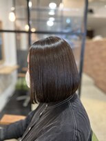 ヘアーメイク マーズ 売布店(Hair Make Mars)&nbsp;ボブ×アッシュブラウン×縮毛矯正