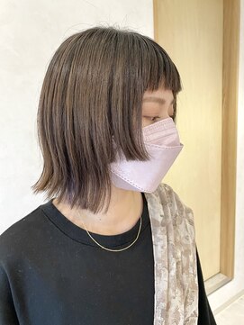 ツツイ(tsutsui) ボブウルフ×パープルインナー