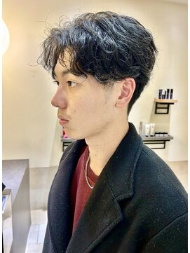 ヨシザワインク プレミアム 築地店(YOSHIZAWA Inc. PREMIUM) センターパート/カジュアルパーマ/ツーブロ/マッシュ/20代/30代