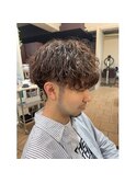 MEN'SHAIR/アップバング/ツーブロック/束感ショート/波巻き