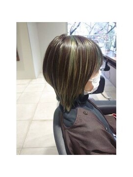 アース 国立店(HAIR&MAKE EARTH) 透明感！エメラルドハイライト☆ミ