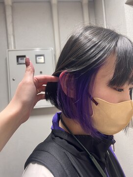 エリス ウメダ(Eliss umeda) パープルインナーカラー