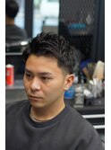 アップバング ショートスタイル