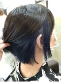 暗めインナーカラー☆ミニボブ