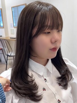 ビューブルー 亀戸錦糸町(VIEW BLUE) ◎美髪カールシアーカラーピンクブラウンエアリーロングセミディ