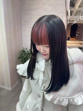 ラビス 池袋(Lovis) ワンレン/ネビージュ/エクステ/インナーカラー/韓国/池袋