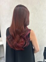 キング(K!ng)&nbsp;縮毛矯正髪質改善ハイライトレイヤーカット楠葉美容室エクステ