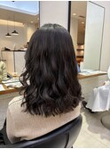 コテ巻き風パーマ 上から少ししっかり目 新デジタルパーマ