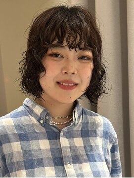 ノラギンザユー(NORA GINZA/U) ボブパーマボブヘアニュアンスパーマくせ毛