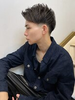 トルネード(TORNADO)&nbsp;スーツ短髪ツーブロック束感モテる黒髪フェザーパーマt59