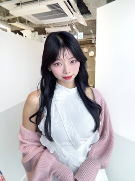 アマトウキョウ アユンチェ(AMA TOKYO×AYUNCHE) 韓国ヘア　2wayバング  レイヤーカット くびれヘア  顔周り