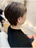 本八幡×ナチュラルブラウン×大人ショート