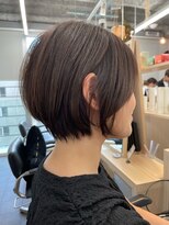 サロンドジョー(salon de joe)&nbsp;【井上】くびれショートボブ顔まわりに合わせバッサリカット横浜