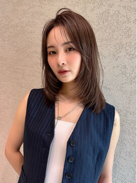 ロンド アンブル 四条烏丸(Lond ambre) 中川智帆/くびれヘア/アプリコットオレンジ/ハイライトカラー