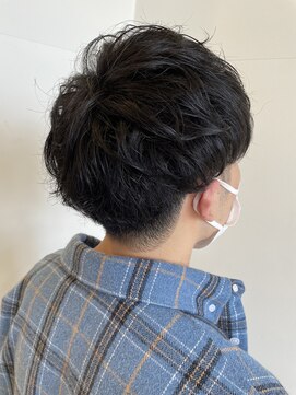 ジップ 緑店(zip) メンズニュアンスパーマ×30代カジュアル