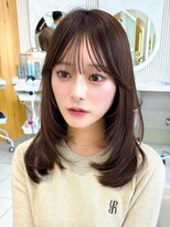 アフロートリノ(AFLOAT Leino) 結べるミディアムレイヤー 薄め前髪