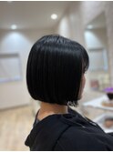 切りっぱなしボブ