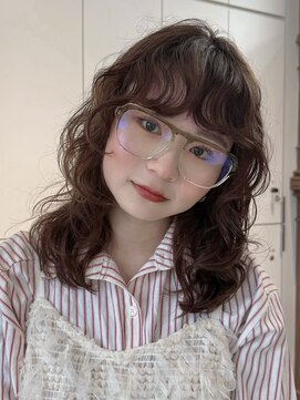 ロンドアンメゾン 原宿(Lond un Maison.) オリーブグレー/韓国風巻き/レイヤーカット/くすみベージュ/原宿