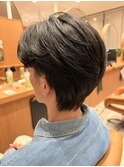 MEN’S HAIR/波巻きツイストスパイラル/リバースセンターパート