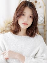カバーヘア ブリス 上尾西口店(COVER HAIR bliss)&nbsp;抜け感エアリーパーマブリーチなしレイヤーボブディa上尾30代