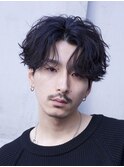 原宿マッシュシャドウパーマフェザーショートスパイラルパーマ
