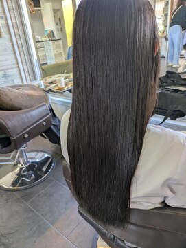 ヘアサロン フラット(Hair salon flat) 艶、やわらか質感、縮毛矯正