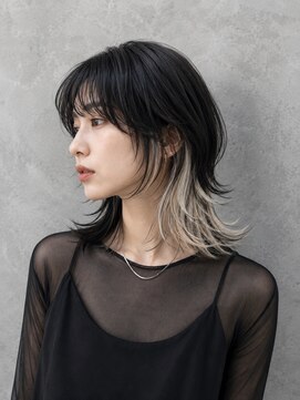 レセ 南柏店(Laissez) ウルフカット/インナーカラー/ホワイトベージュ/レセ南柏