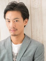 メンズヘア ビーセカンド 草加店(MENS HAIR B-2) 30代40代かき上げオールバックスーツ髪型フェザーマッシュa1草加