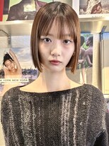 ザ スリック(THE SLICK) ハイライト×ぱっつん前髪ボブ