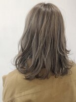シアーグレイ＋ハイライト♪で柔らかhair