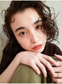 カーリーフレンチボブ