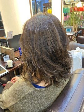 キャラ 池袋本店(CHARA) ベースの長さは変えずレイヤーONでデジパが可愛く♪【デジパー】