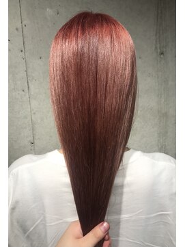 ガルボ ヘアー(garbo hair) #ブリーチ#ピンク#ロングヘアー