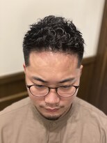 ヒロギンザバーバーショップ 神楽坂店(HIRO GINZA BARBER SHOP) ハードパーマ×スキンフェード