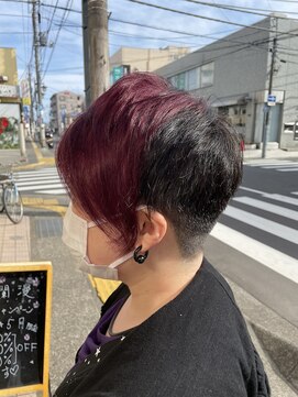 ヘアアンドメイク アール(hair＆make R) 刈り上げツートーン