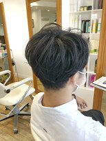 ヘッズ 本八幡店(HEADS)&nbsp;MEN'S HAIR  センターパート　ツイストスパイラル　コンマヘア