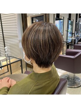 ノーム バイ アウラ(norm. by aura) ミルクティーベージュダブルカラーハイライト白髪ぼかし